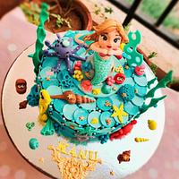 Sea theme cake