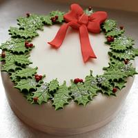 Wreath Christmas Cake