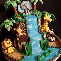 Jungle Themed Cake  