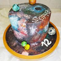 Galaxy cake