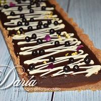 salted caramel and ganache tart