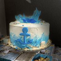  Buttercream sea cake 🍰 
