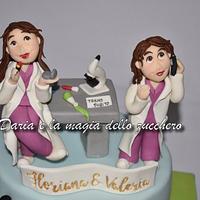 scientist cake