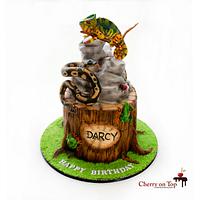 Reptile Birthday Cake 