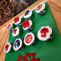 "Football cupcakes-Manchester United"