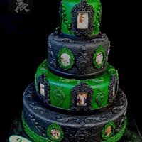 Green and Black cake 