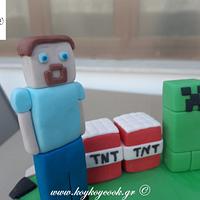 Minecraft Birthday Cake