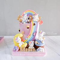 Twin Unicorn Cakes