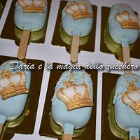 Crown cakepops sicles