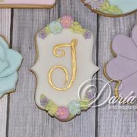 Floral pastel cookies