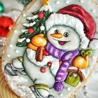 Snowman cookie