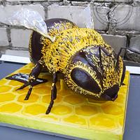 Bee cake by Victoria Zagorodnya 