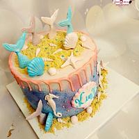 "Mermaid tail cake"