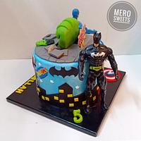 the Super heroes cake