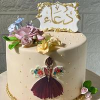 Girly Floral Cake