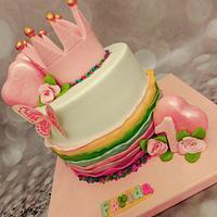 "1st Birthday cake & cake pops"