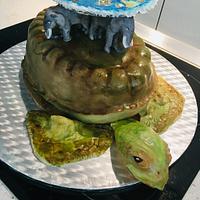 3D A’tuin Discworld cake