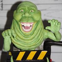 Ghostbusters cake - Slimer and ghost trap