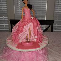 Barbie Ball Gown cake