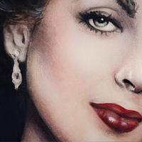 Homage Painting to Elizabeth Taylor
