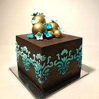 Belgian Chocolate Cube Cake