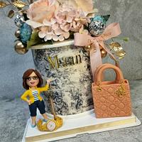 Fashion themed cake