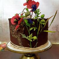 Meadow flowers cake:)