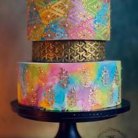 Colourful Wedding Cake