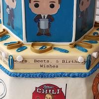 "The Office" themed birthday cake