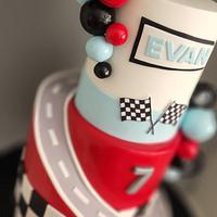 Racing theme cake