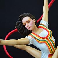 "The Golden Girls of Bulgaria" in the rhythmic gymnastics