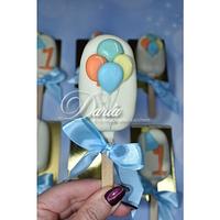 Cakepops sicles 1th birthday