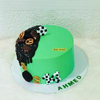 Football &chocolate cake 
