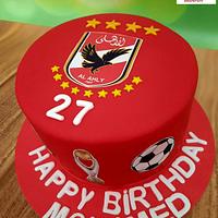 "Ahli club fans cake"