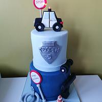 Police themed cake