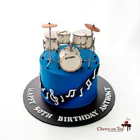   TAMA Drum Set Cake 