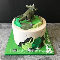 Triceratops cake 