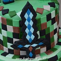 Minecraft Birthday Cake