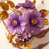 Purple royal cake