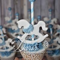 Carousel horses cupcake