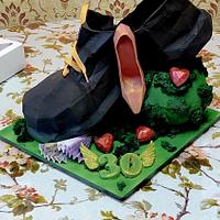 Birthday Chocolate sculpture cake