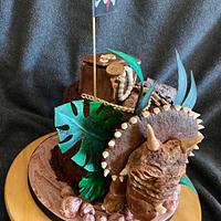 Dinosaur and pirat cake