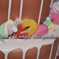 Sweet candy cake