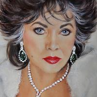 Homage Painting to ELIZABETH TAYLOR