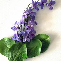 Little violets without using any cutters