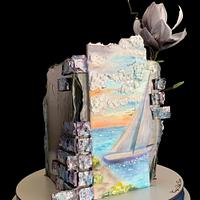 My artistic anniversary cake