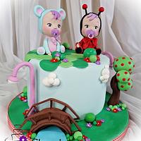 Cry babies doll cake 
