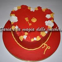 Red Heart cake