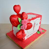 Saint Valentine's Day cake