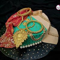Traditional Indian Wedding Theme Cake